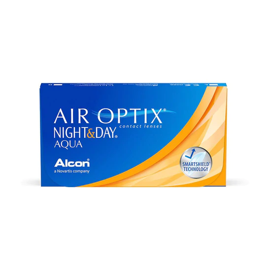 LENTES DE CONTACTO AIR OPTIX NIGHT AND DAY AQUA PARA MIOPÍA