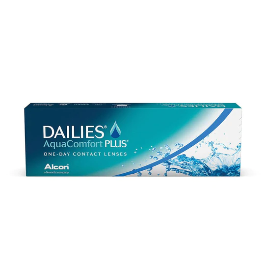 LENTES DE CONTACTO DAILIES AQUA COMFORT PLUS ESFÉRICO (30 LENTES DE CONTACTO)
